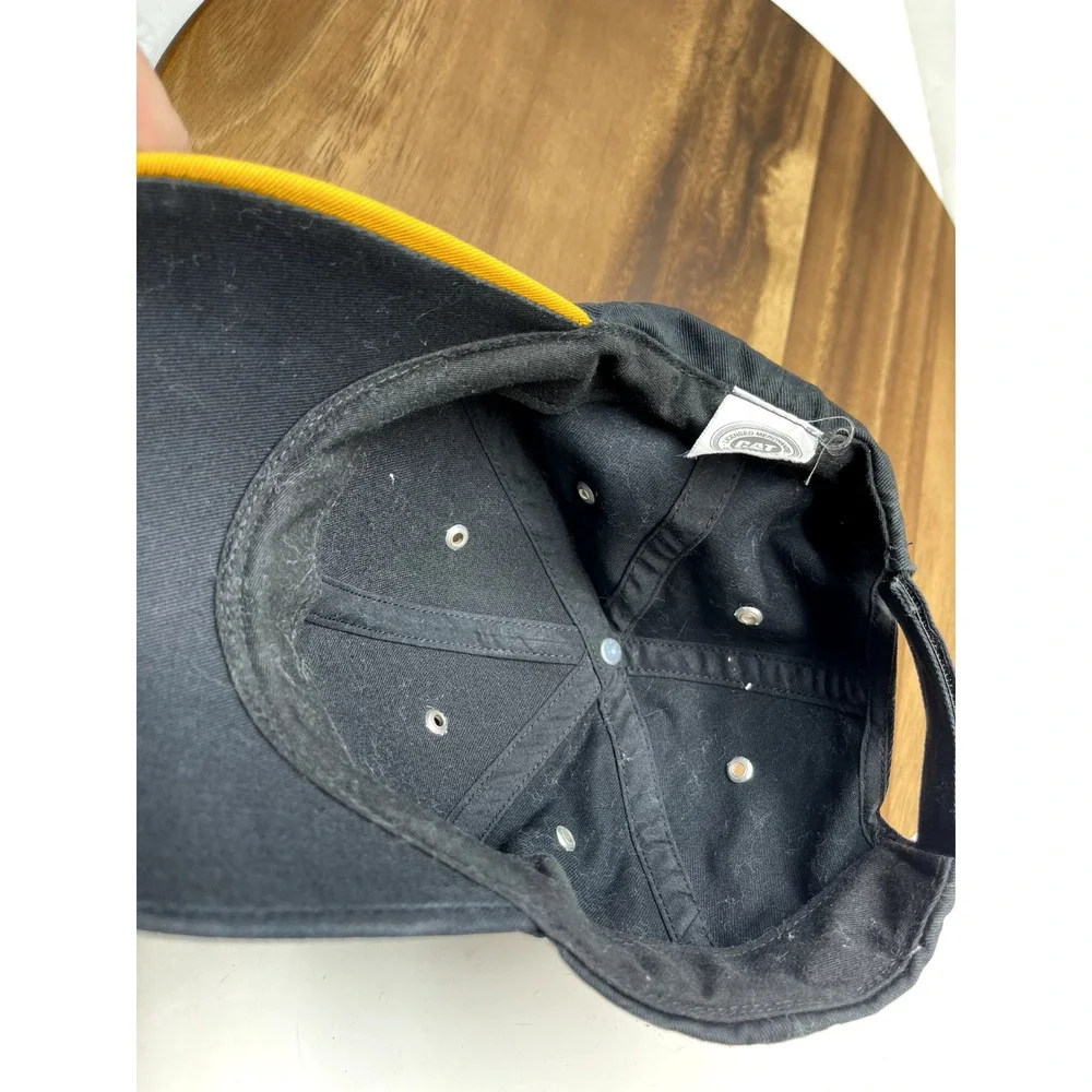 Caterpillar Puffy CAT Logo Baseball Hat/Cap Adjustable  Cotton‎ Barb Wire Brim